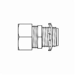 Hubbell 3516 RACO CONN LQTGHT INS 1-1/2TS STL 3516