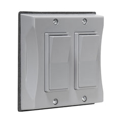 Hubbell 5127-0 RACO 2G WP Decorator Switch - Gray Cover Only