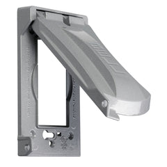 Hubbell MX1050S RACO 1G WP 6 IN 1 GRAY METAL VERTICAL COVER