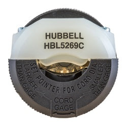 HUBBELL HBL5269C Straight Blade Connector Insulgrip Grounding 2-Pole 3-Wire 125 Volt 15 Ampere NEMA 5-15R