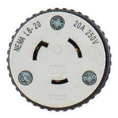 Hubbell L620C LKG CONN 20A 250V HUB PRO L6-20R