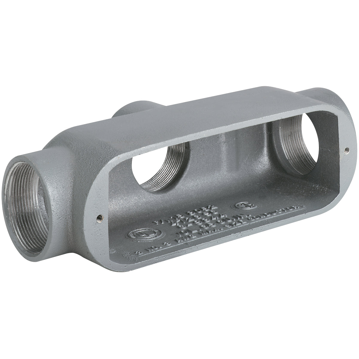 Hubbell OTB-4 O Series Type TB Conduit Body, 1-1/4 in Hub, 32 cu-in Capacity, Aluminum, Powder Coated