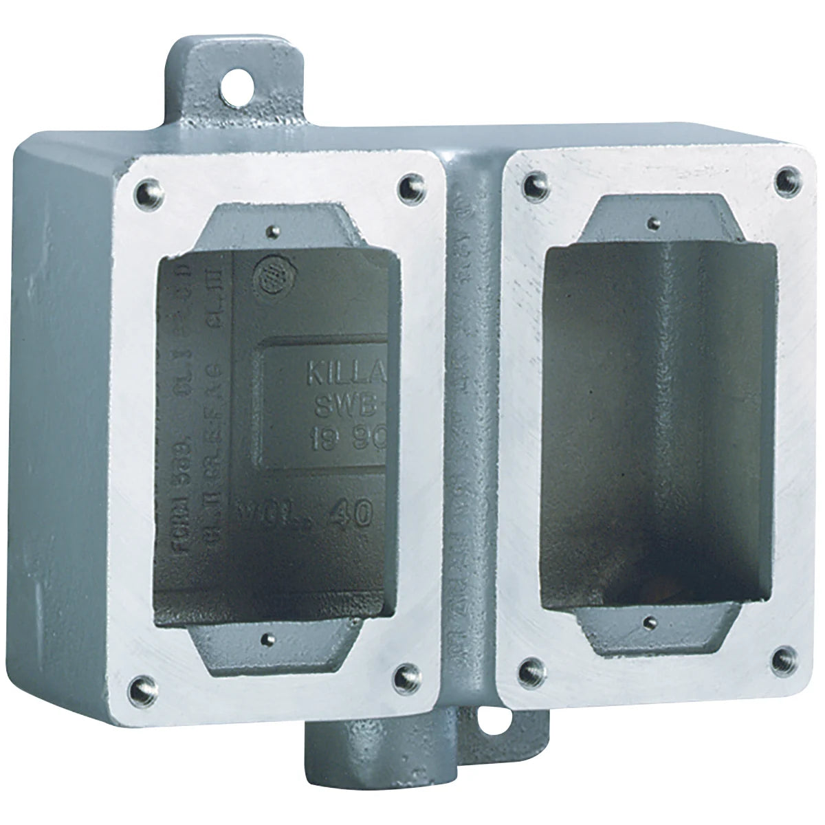 KILLARK SWB-9 SWB Series - Aluminum Dead-End Double-Gang Device Body For Use With XCS/XS/XT Cover Assemblies - Hub Size 1 Inch