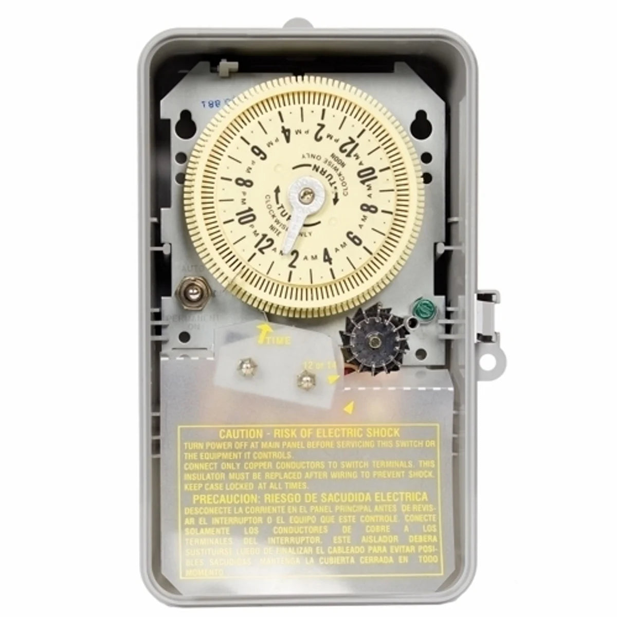 Intermatic T8845PV NEMA 3R Plastic Case 125 VAC 60 Hz 20 VA SPST Electromechanical Time Switch