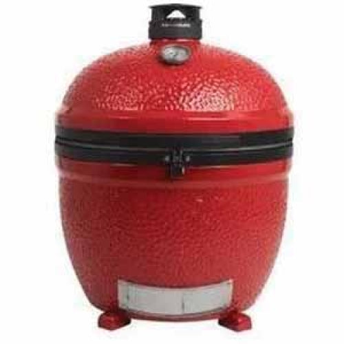 Kamado Joe BJ24NRHC Big Joe 24 Inch Ceramic Stand Alone Charcoal Grill, Red