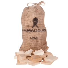 Kamado Joe KJ-WCHUNKSO Air-Dried Smoking Wood Chunks, 10 lb Bag, Oak Wood