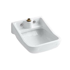 Kohler K-12867-0 Camerton Vitreous China Single-Bowl Blow-Out Service Sink 25 in x 21-1/2 in