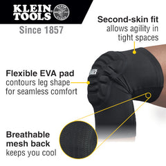 Klein Tools 60592 Lightweight Knee Pad Sleeves L/XL