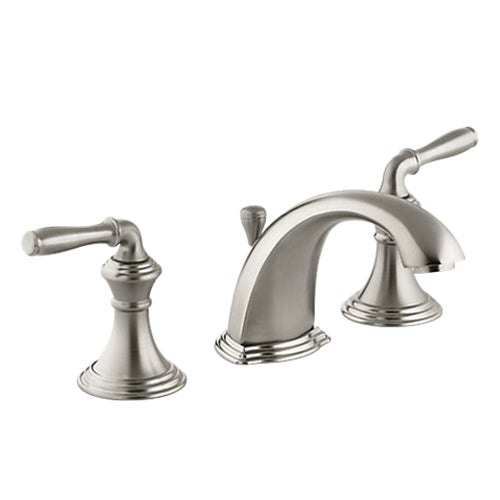 Kohler K-394-4-BN Kohler K-394-4-BN 2-Handle Low Arc Widespread Bathroom Sink Faucet 1.2 gpm at 60 psi 8 - 16 in Centers