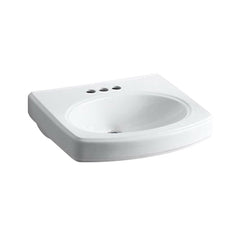 Kohler K-2028-4-0 Pinoir Vitreous China Bathroom Sink Basin 22 inch L x 18 inch W