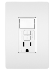 Legrand 1597SWTTRWCCD4 Combination Tamper-Resistant 15A Self-Test Single-Pole Switch/GFCI - White