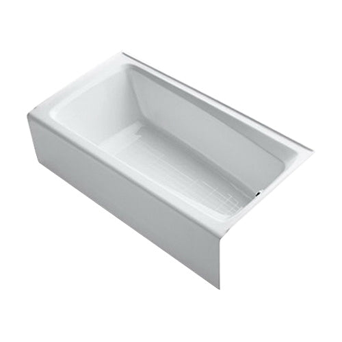 Kohler K-506-0 Mendota Cast Iron Soaking Tub Right Drain 59-1/2 in x 32 in x 16-1/4 in White