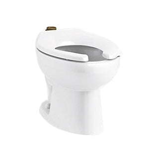 Kohler K-96059-0 Juvenile Ultra 1.1 - 1.6 gpf Elongated Vitreous China Floor Mount Top Spud Flushometer Bowl, White