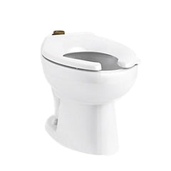 Kohler K-96059-0 Juvenile Ultra 1.1 - 1.6 gpf Elongated Vitreous China Floor Mount Top Spud Flushometer Bowl, White