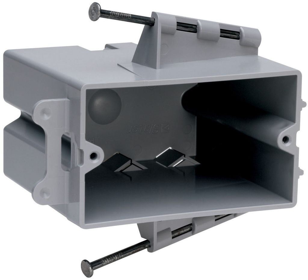 Legrand PH122R Pass & Seymour 1-Gang Switch & Outlet Box Horizontal Captive Mounting Nails