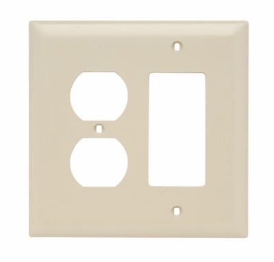 Legrand TPJ826-I Pass & Seymour Jumbo Wall Plate 2 Gang 1 Duplex Ivory