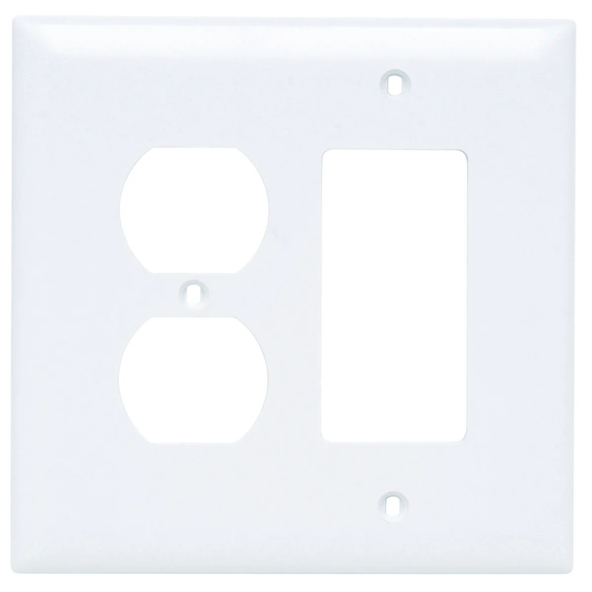 Legrand-Pass & Seymour TPJ826-W Trademaster Wall Plate Jumbo 2gang 1duplex Decorator White