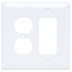 Legrand-Pass & Seymour TPJ826-W Trademaster Wall Plate Jumbo 2gang 1duplex Decorator White