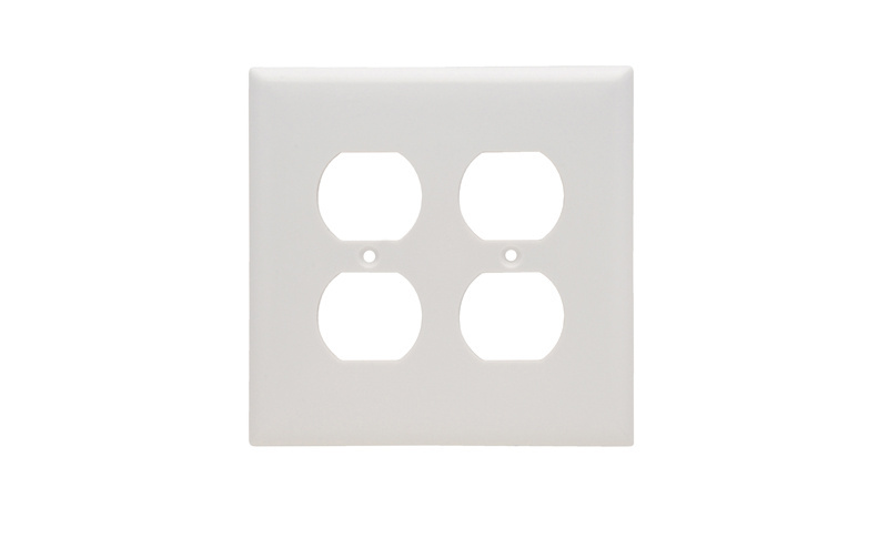 Legrand SPJ82W Pass & Seymour 2Gang Wall Plate Duplex Receptacle Jr-Jumbo White