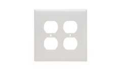 Legrand SPJ82W Pass & Seymour 2Gang Wall Plate Duplex Receptacle Jr-Jumbo White