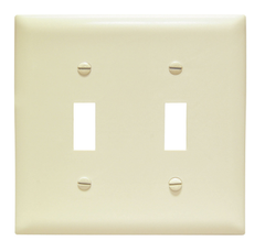 Legrand TPJ2 Pass & Seymour Jumbo Wall Plate Toggle Switch 2 Gang Brown