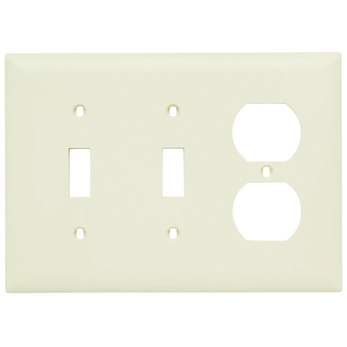 Legrand-Pass & Seymour TP28-LA Trademaster Plate Light Almond 3gang 2toggle 1duplex