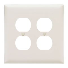 Legrand TPJ82LA Pass & Seymour Jumbo Wall Plate 2 Gang Duplex Replacement MPN