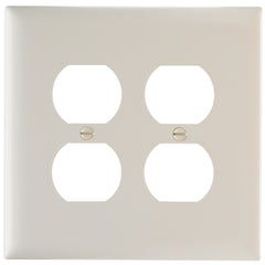 Legrand TPJ82LA Pass & Seymour Jumbo Wall Plate 2 Gang Duplex Replacement MPN