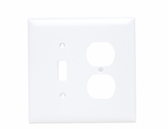 Legrand TPJ18W Pass & Seymour TPJ18 Wall Plate, Toggle / Duplex - Jumbo White