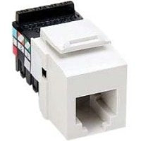 Leviton 41106-RW6 Voice Grade QuickPort Connector 6P6C White