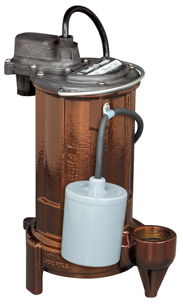 Liberty Pumps 293 290 Series 3/4 hp Cast Iron Submersible Effluent Sump Pump with 10 ft Cord