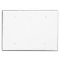 Leviton PJ33-I 3 Gang Blank Wallplate Midway Ivory