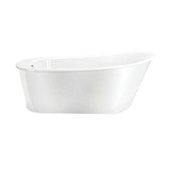 MAAX 105797-000-002 Sax 60 Inch x 32 Inch x 24 Inch Acrylx Freestanding Soaking Bathtub, End Drain, White