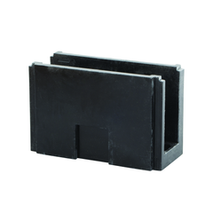 NSI AM-K2-I6 Line 14 to 2/0 AWG Load 8-Terminal Black Aluminum Double Primary Power Distribution Block