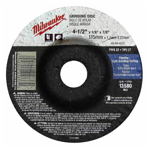 Milwaukee 49-94-4520 Type 27 Grinding Wheel