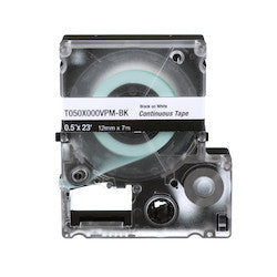 Panduit T038X000VPM-BK Continuous Tape Black on White 0.38