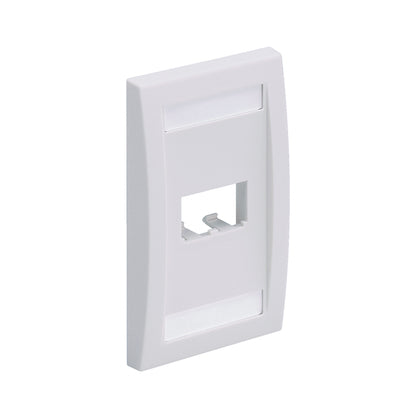 Panduit CFPE2IWY Mini-Com Executive Series Flat Vertical Faceplate