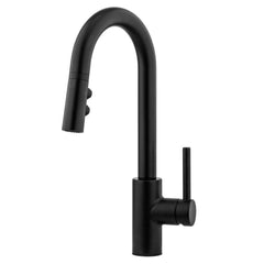 Pfister LG572SAB Stellen1-Handle Pull-Down Bar/Prep Kitchen Faucet in Matte Black