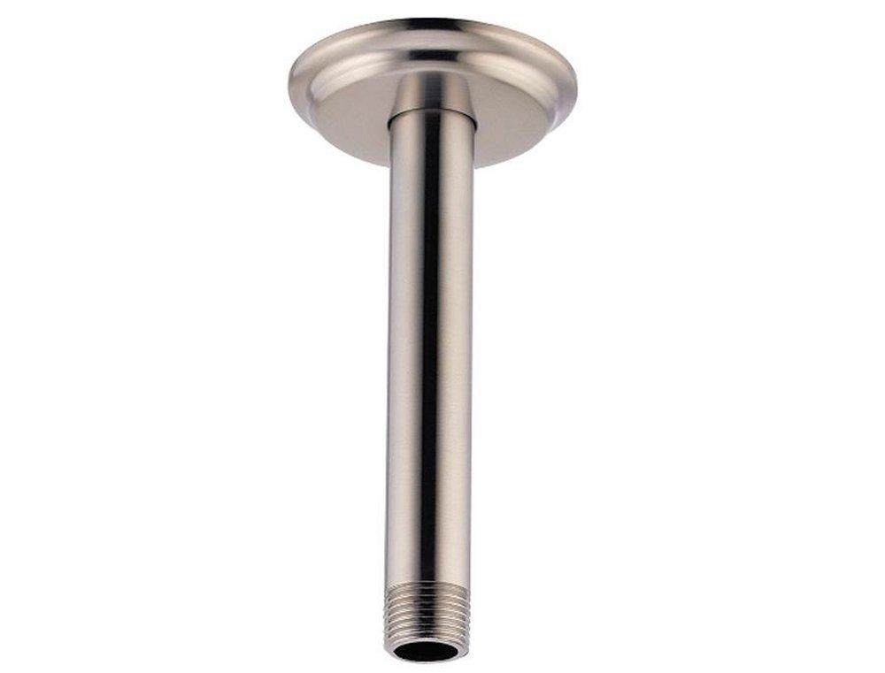 Pfister 015-06CK 6 x 1/2 x 1-1/2 in. NPT Brass Ceiling Mount Shower Arm and Flange in Brushed Nickel