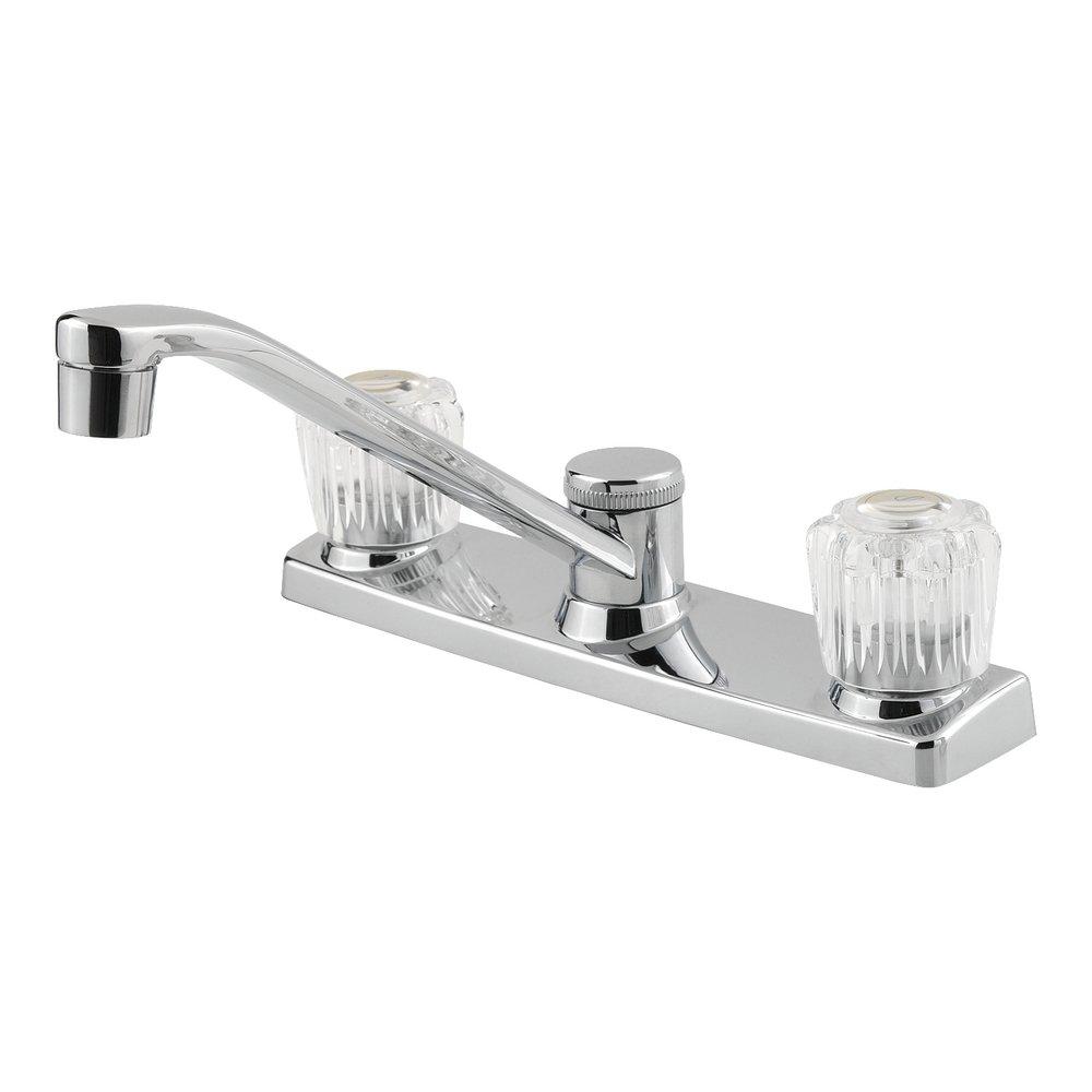 Pfister G135-1100 Pfirst Series Two Handle Kitchen Faucet in Polished Chrome