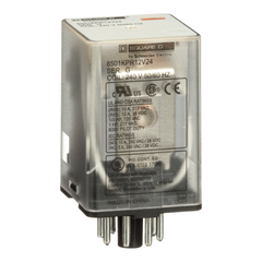 Square D 8501KPR12V24 240 VAC 10 Amp DPDT 2CO AC Operated Plug-In Relay