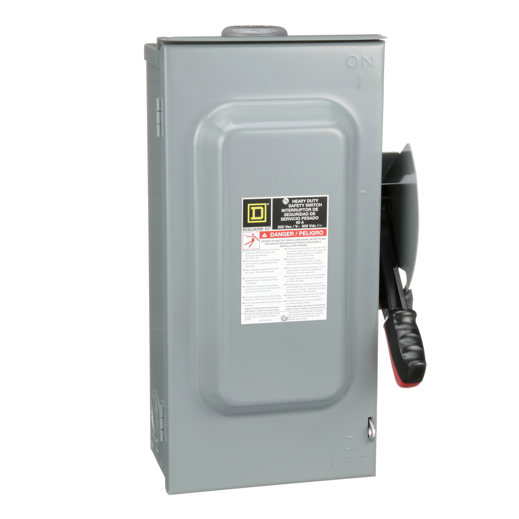 Square D H362RB Safety Switch 60 Amp 3-Pole Fusible Heavy Duty