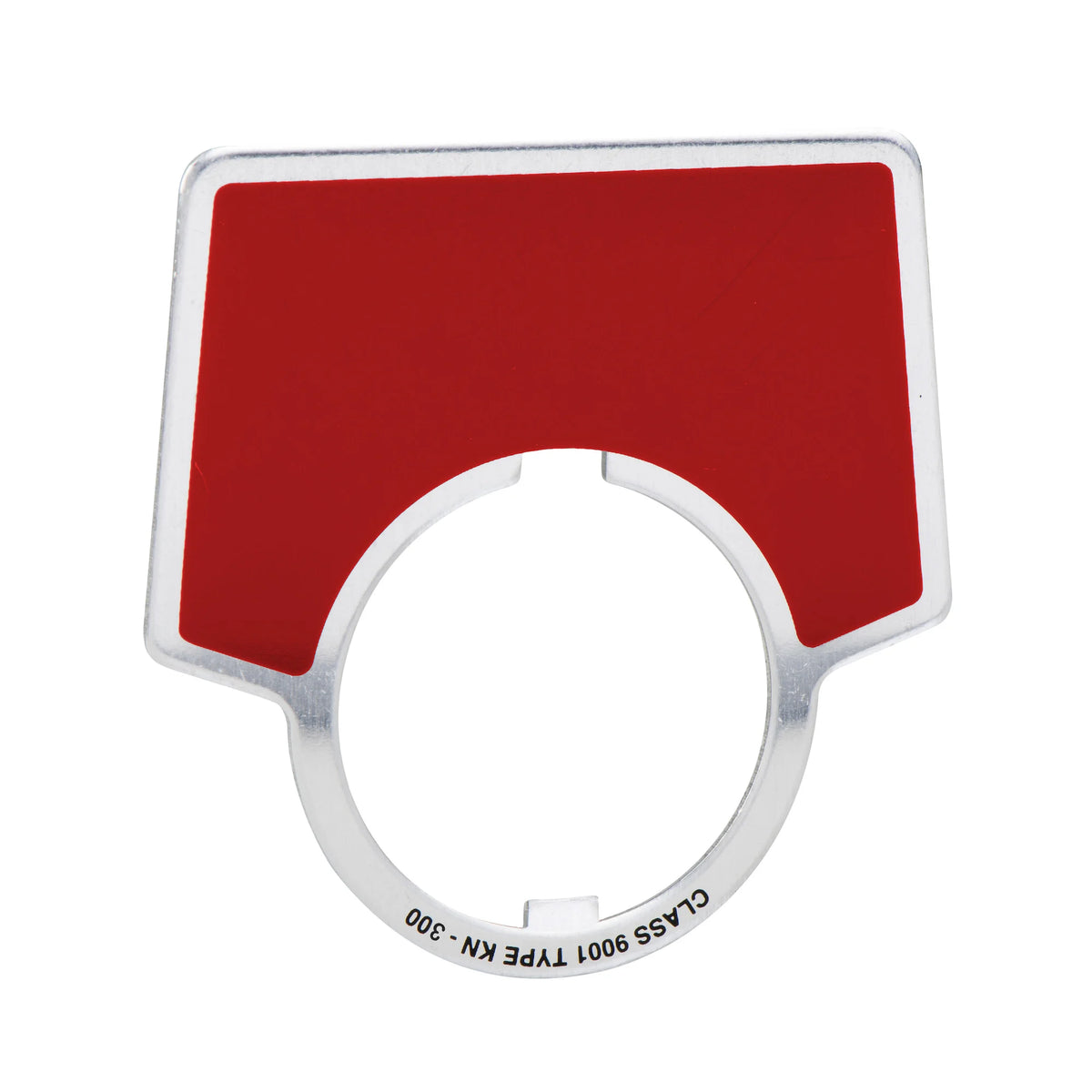 Square D 9001KN305 30mm Push Button Type K Aluminum Legend Plate Red Marked EMERG STOP