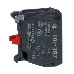 Schneider Electric ZBE102 Harmony XB4, Single Contact Block, 1 NC Replacement MPN