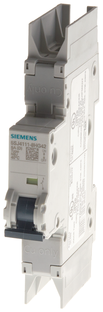 Siemens 5SJ4120-7HG42 1-Pole 20 Amp 277 VAC Curve C Miniature Circuit Breaker