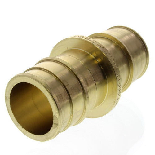 Uponor Wirsbo LF4545075 ProPEX 1/2 inch x 3/4 inch Brass Coupling Lead Free