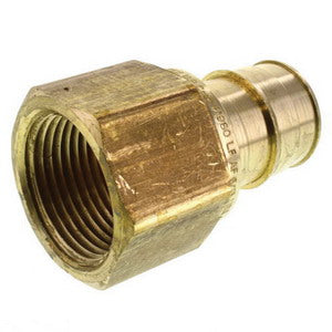 Uponor Wirsbo LF4571010 ProPEX 1 inch x 1 inch Barb x FNPT Lead Free Brass Adapter