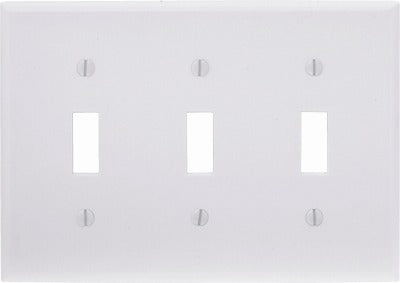 LEVITON Leviton Mfg Co 001-88011-000 White 3-toggle Wall Plate