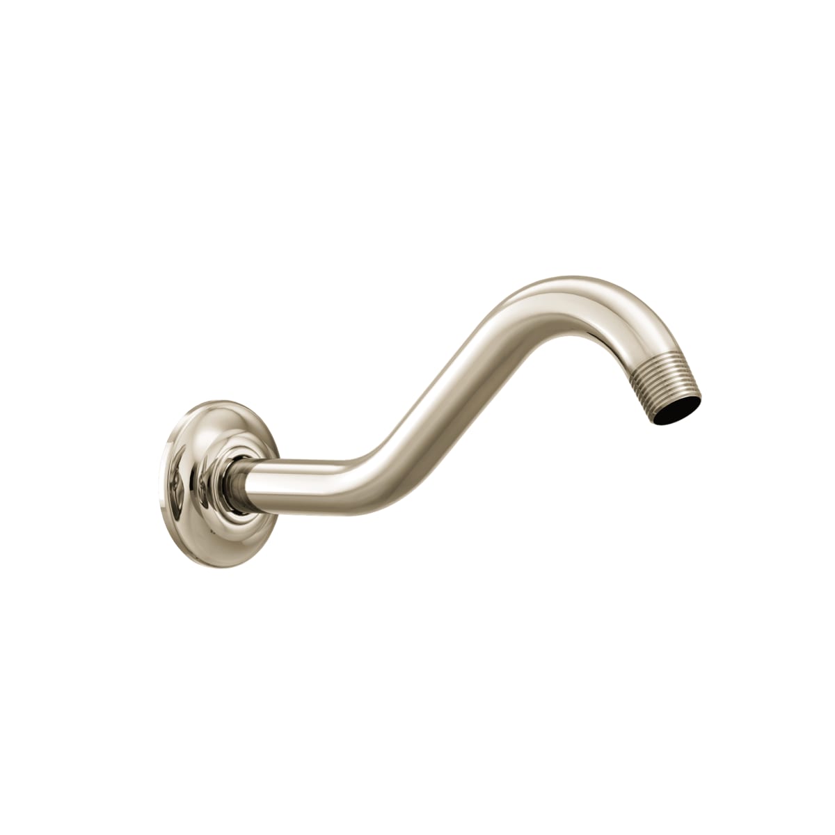 Moen 177171NL Wall Mount Shepherd's Hook Shower Arm in Polished Nickel