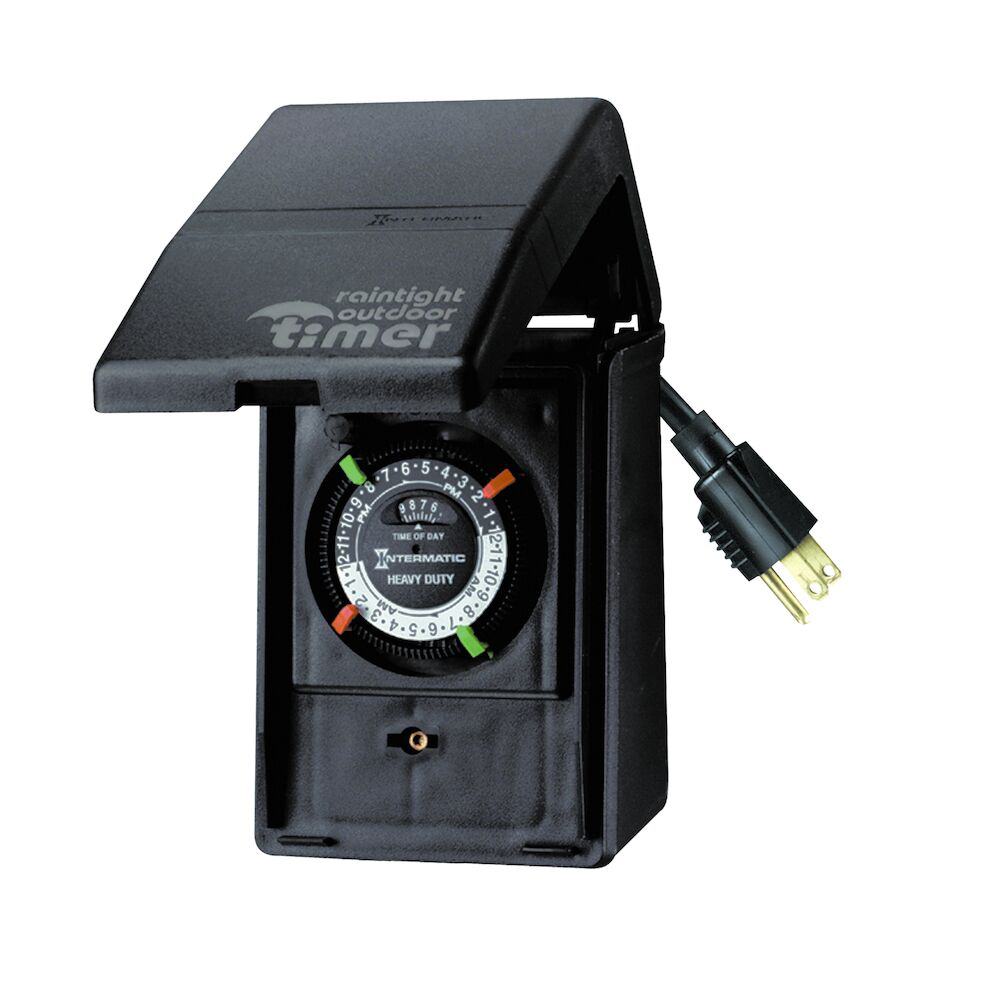 Intermatic P1121 120 Volt 15 Amp Outdoor Mechanical Plug-In Timer